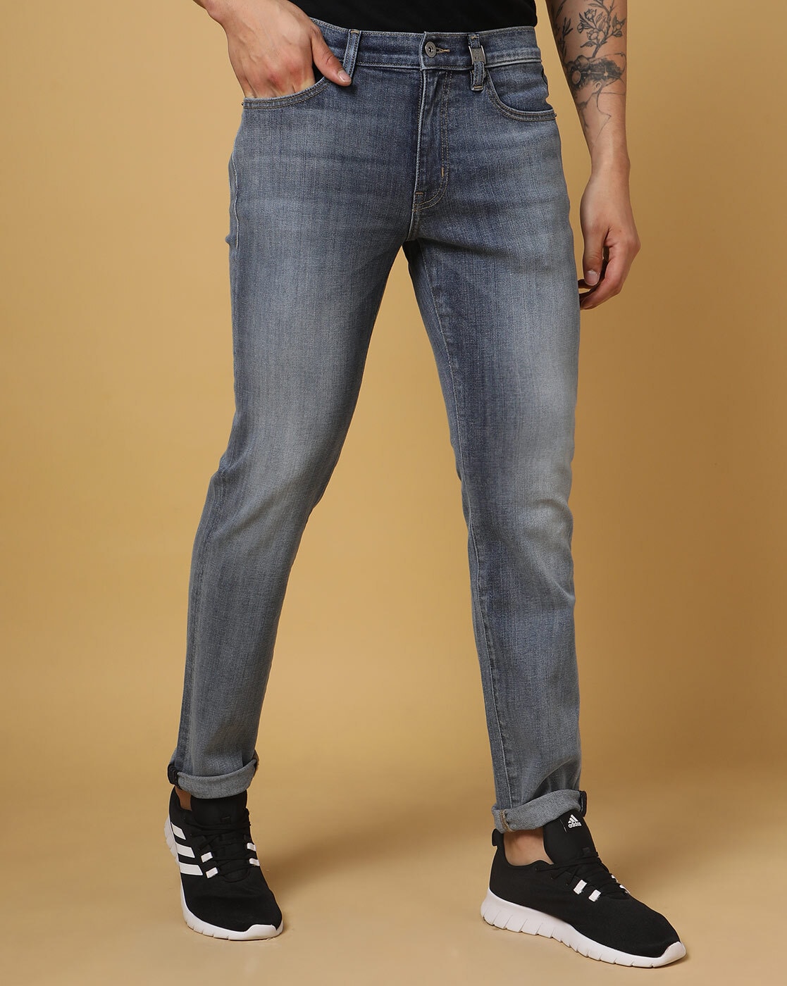 Denim Faded Men Jeans, Waist Size: 28 30 32 34 36 38 at Rs 450