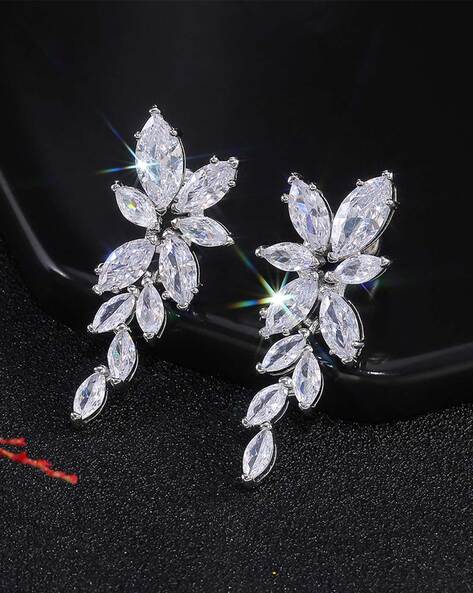 Buy Dainty Star CZ Drop Earrings | Tarinika