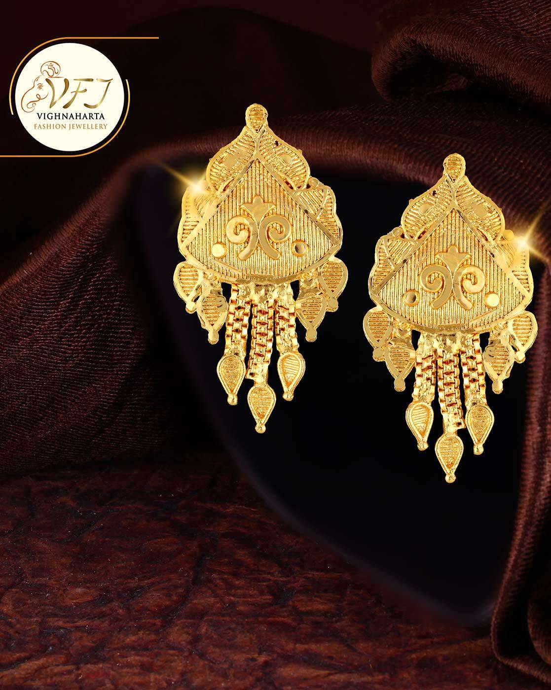 Gold Earrings For Women Latest Design | Imitation Jewellery – Jewellery Hat
