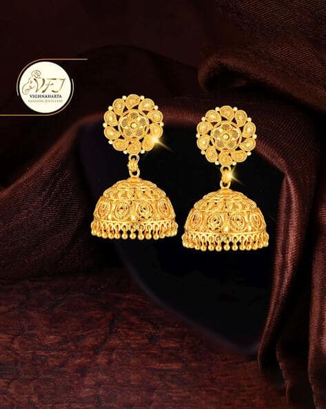 Buy Gold-toned Earrings for Women by VIGHNAHARTA FASHION JEWELLERY