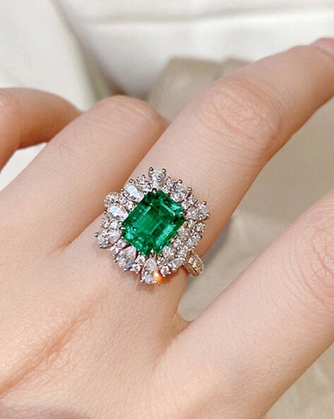 Robin: Solitaire Emerald Cut Diamond Engagement Ring | Ken & Dana Design