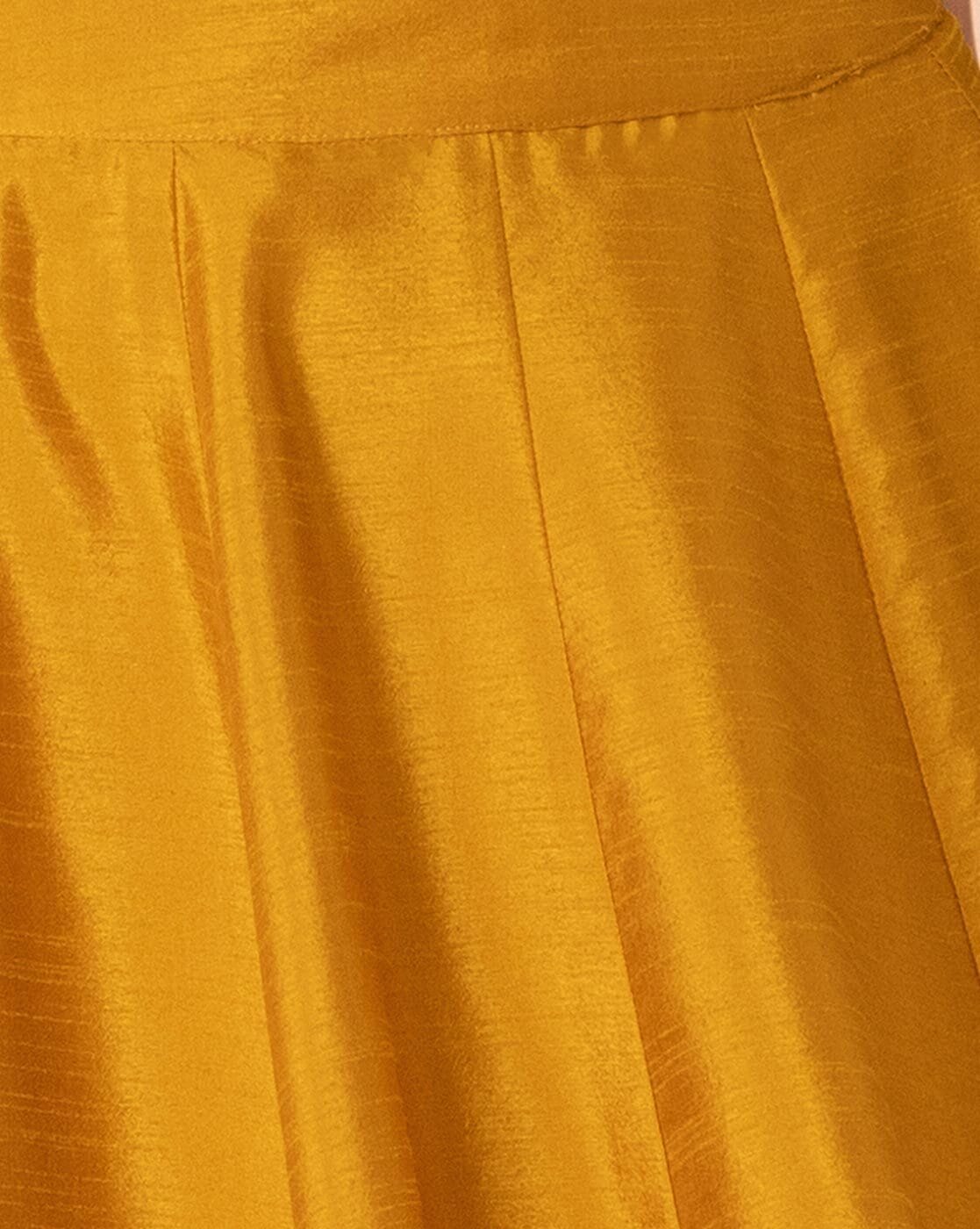 Silk skirt yellow sale