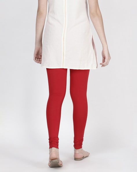 Buy Red Leggings for Women by Twin Birds Online