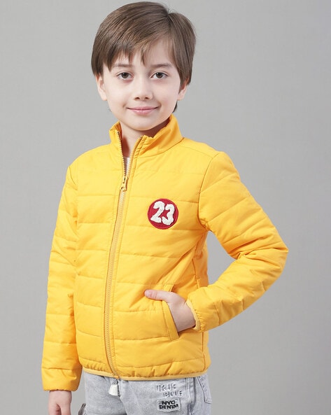 Buy Boys Yellow Solid Regular Fit Jacket Online - 777838 | Allen Solly