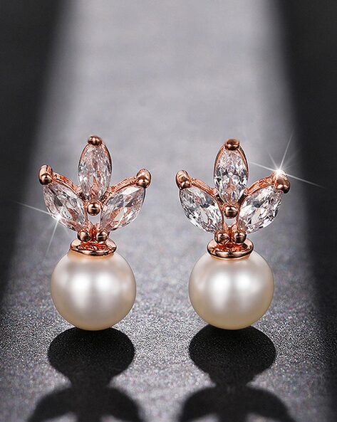 Shop Sydney Evan 14k Gold & Diamond Rose Pearl Earrings