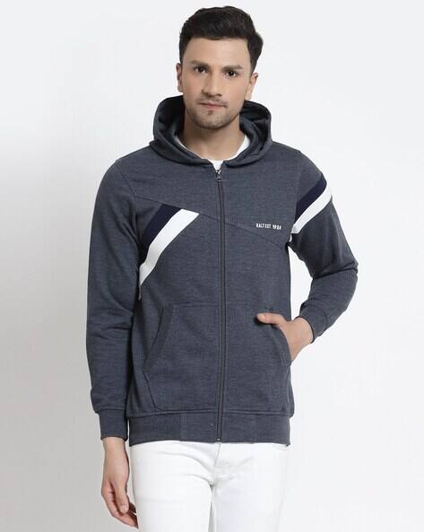 Zip-Front Hooded Sweatshirt
