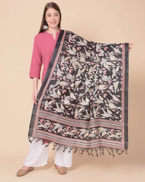 Silk dupattas deals online