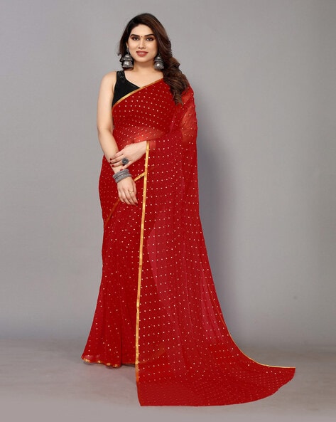 Ladies Plain Saree in Surat at best price by Chandramukhi Texport - Justdial