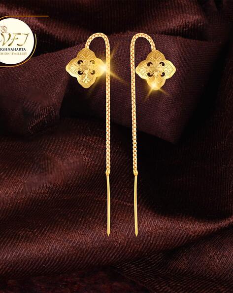 Simple And Elegant Gold Earring – Welcome to Rani Alankar