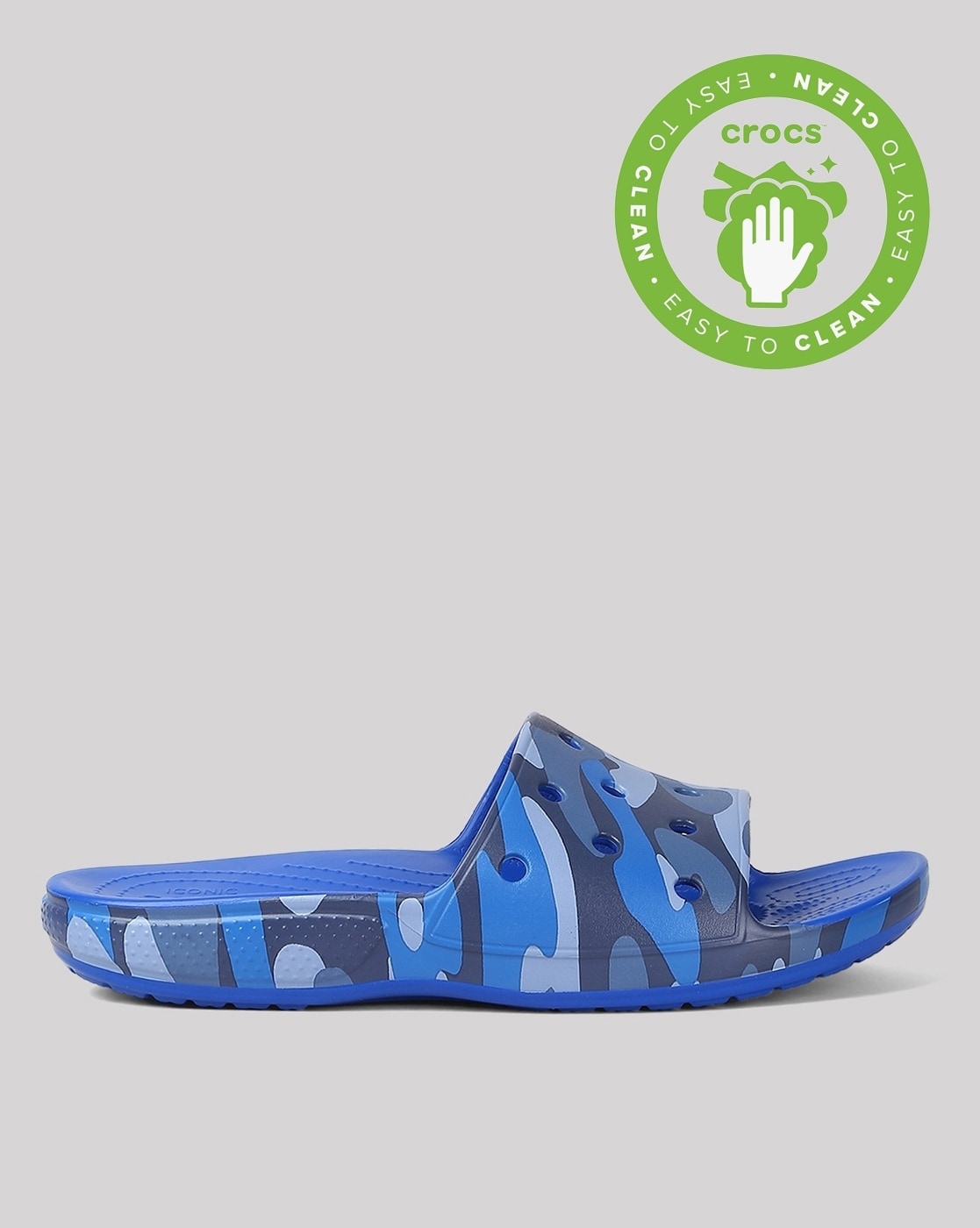 Blue best sale camo crocs