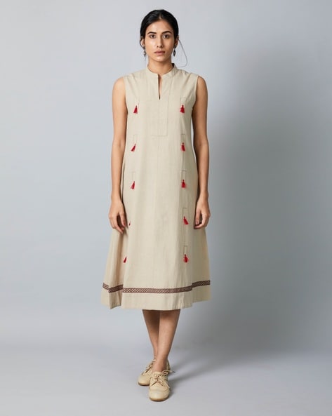 Beige dress cheap online