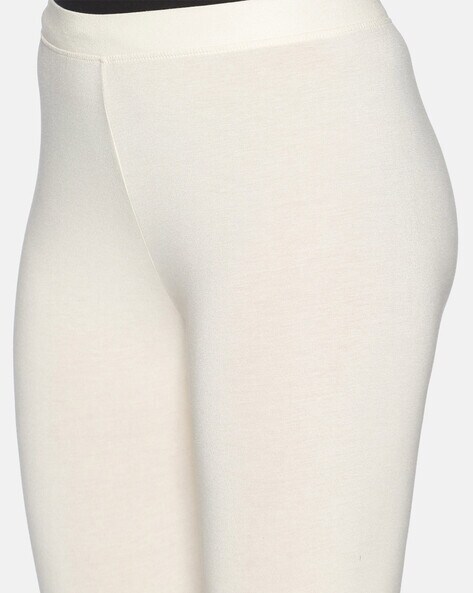 Buy Off White Leggings for Women by Twin Birds Online