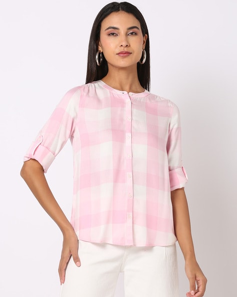 Buy Pink Shirts for Women by DNMX Online