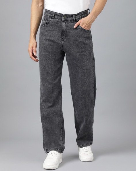 Spykar Men Light Grey Cotton Stretch Slim Fit Tapered Length Jeans (Kano) -  mdkn1bc033lightgrey