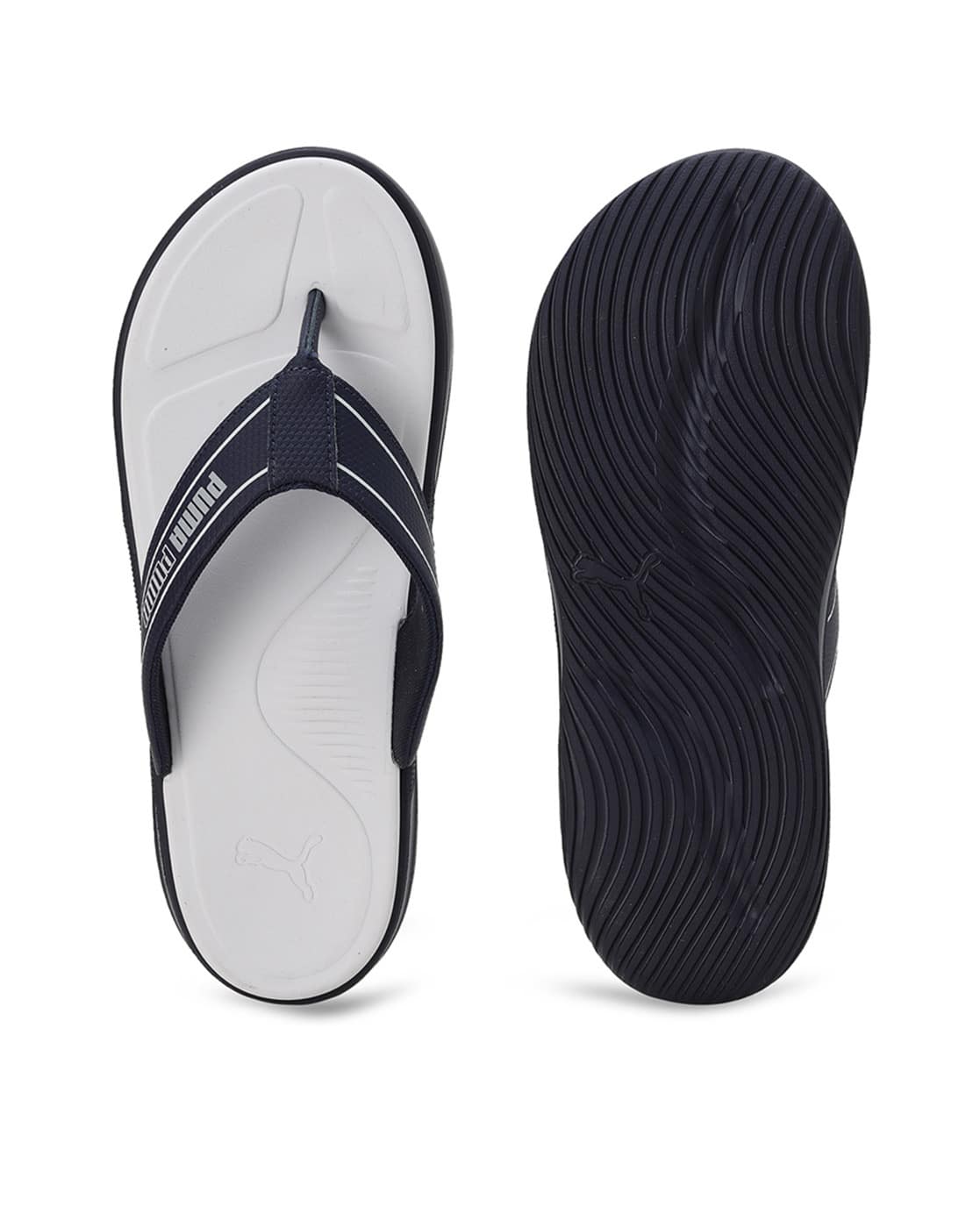 Buy Peacoat-PUMA White-Glacier Gray Flip Flop Slippers for Men