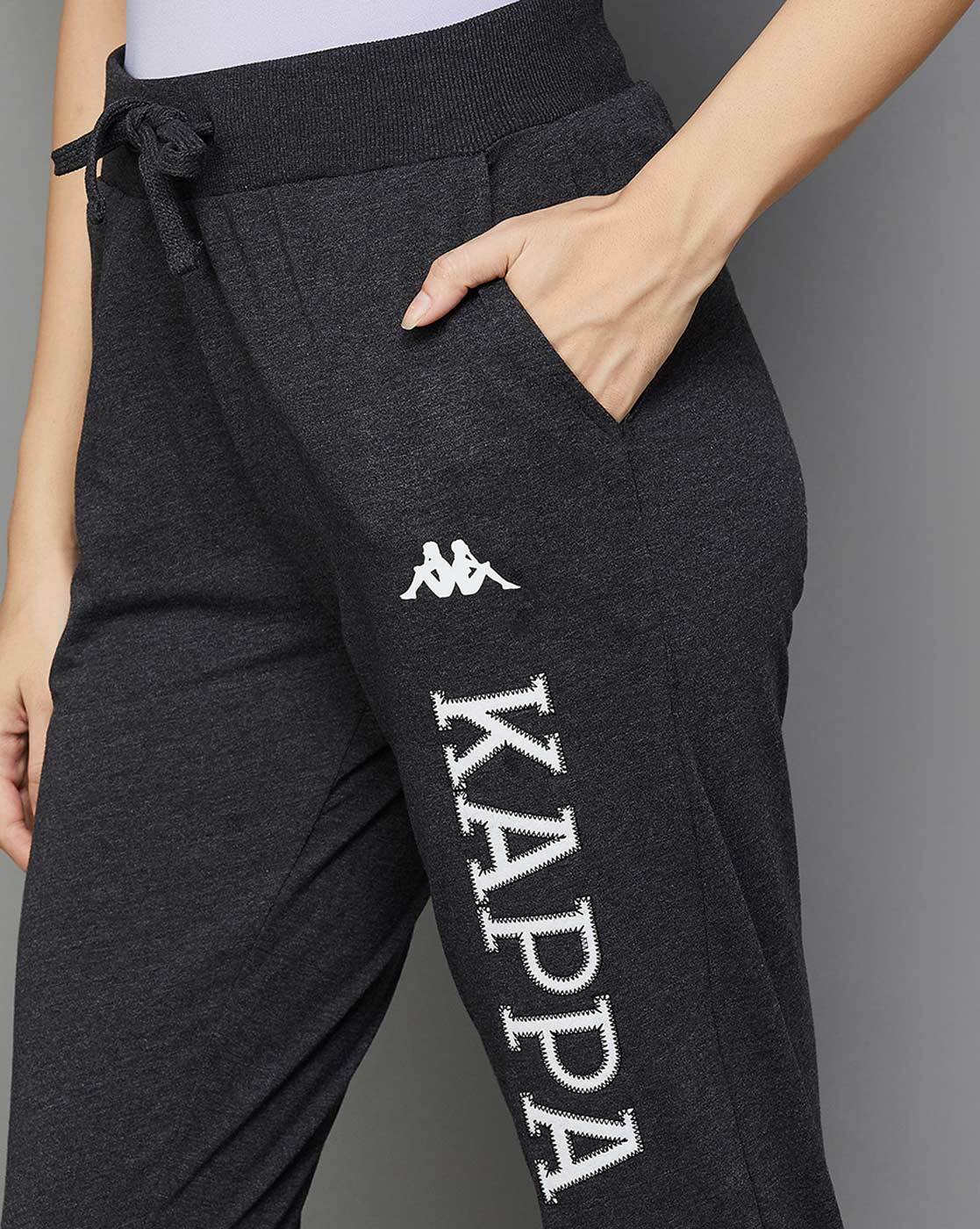 KAPPA Joggers Pants Size Large 222 Banda Wastoria SLIM White Black Womens  NWT | eBay