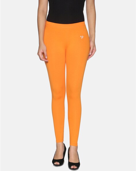 Buy Orange Leggings for Women by Hassu's Online | Ajio.com