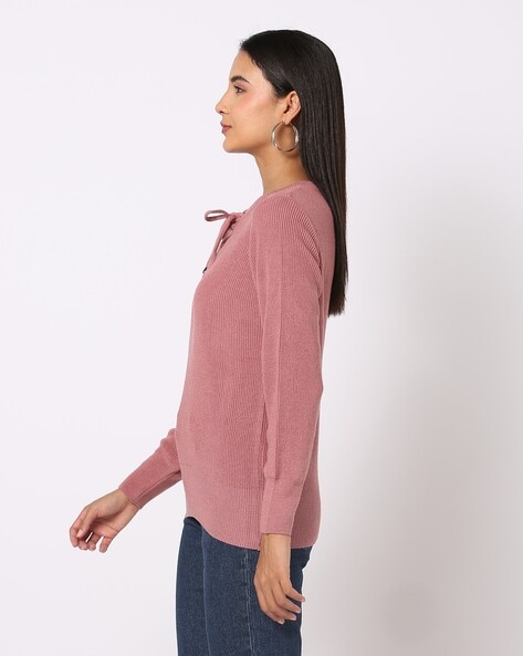 Buy Pink Sweaters & Cardigans for Women by DNMX Online