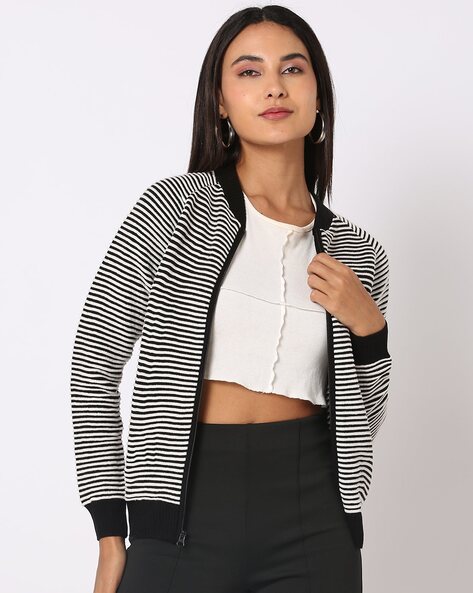 Women's Jacket | Full Zip Cotton Jacket | Sporty Jacket