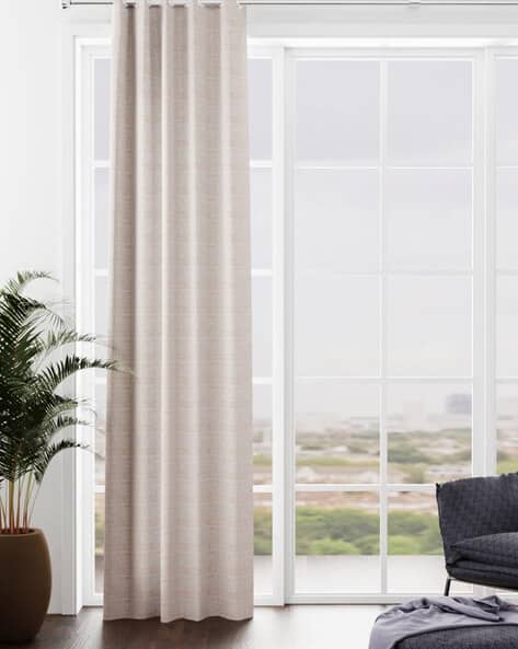 BIANCA Geometric Woven Eyelet Door Curtain