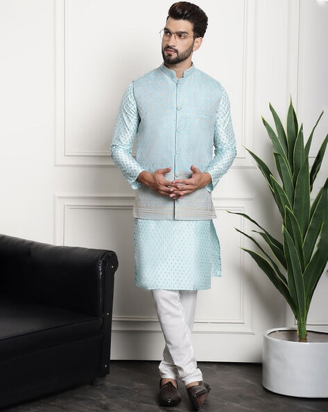 Sky blue kurta online pajama