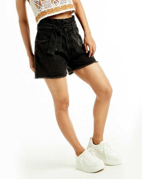 Buy Black Shorts for Women by FOUNDRY Online Ajio