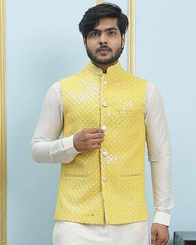 see designs Embellished Tailored Fit Nehru Jacket-picture-43