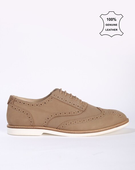 Ajio leather shoes online