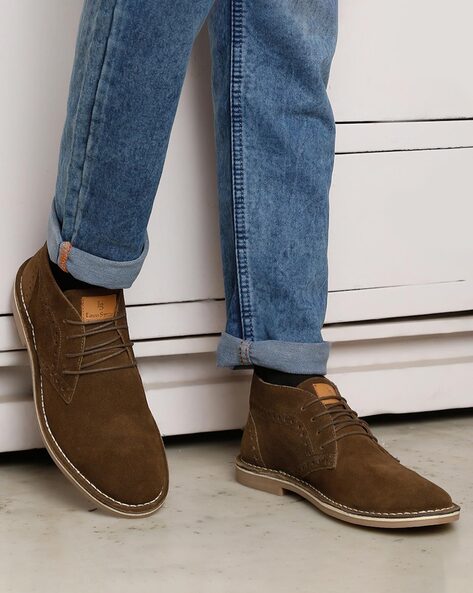 Buy Olive Boots for Men by LOUIS STITCH Online Ajio