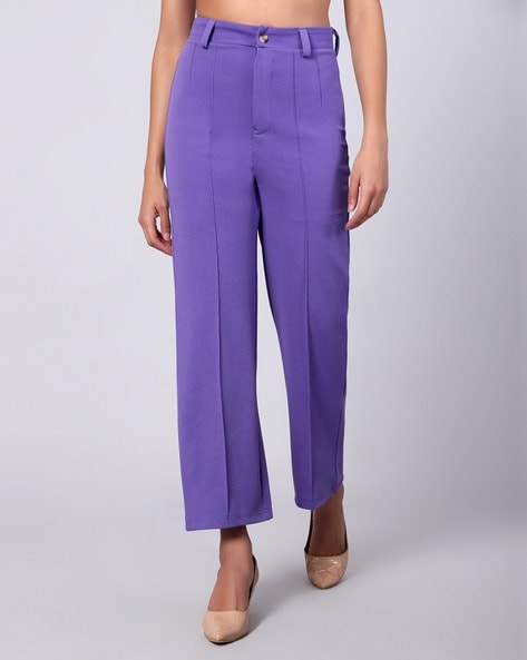 Buy Purple Trousers & Pants for Women by KOTTY Online