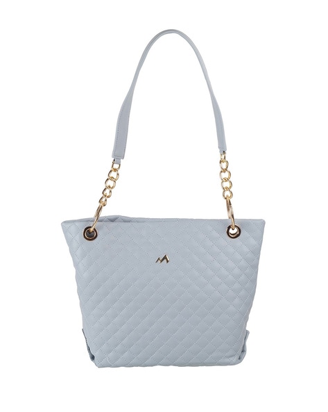 River Island Diamante Chain Strap Purse in White | Lyst