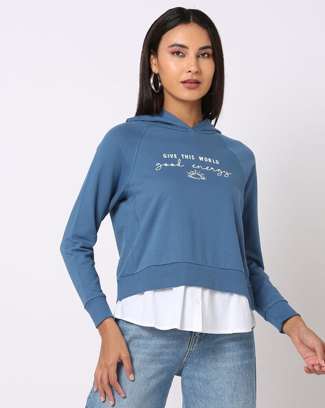 Buy Lavender Sweatshirt & Hoodies for Women by DNMX Online