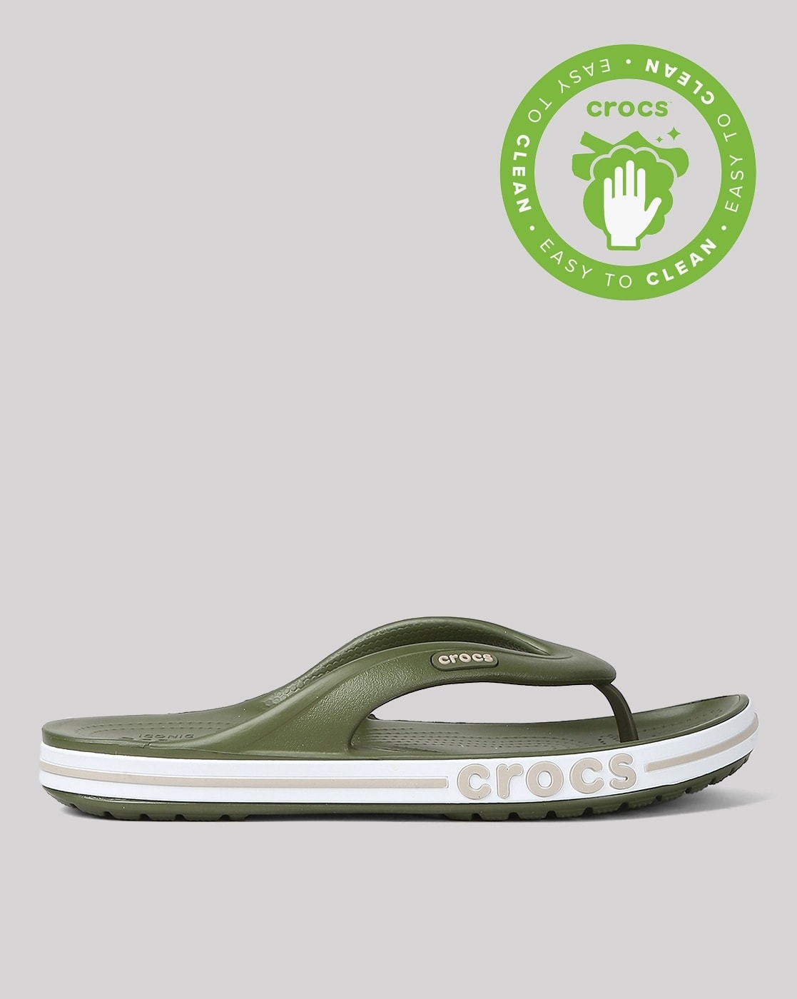 Buy Green Flip Flop Slippers for Men by CROCS Online Ajio