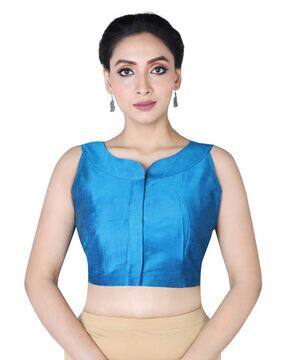 Buy RENE Embroidery Boat-Neck Blouse Online | Ajio.com