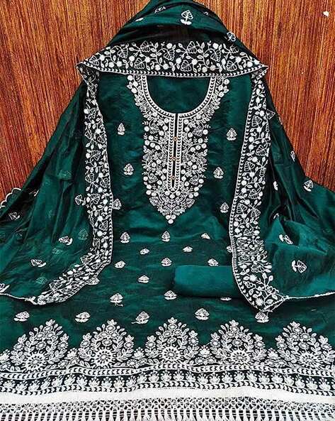 Heavy embroidery 2024 dress material online