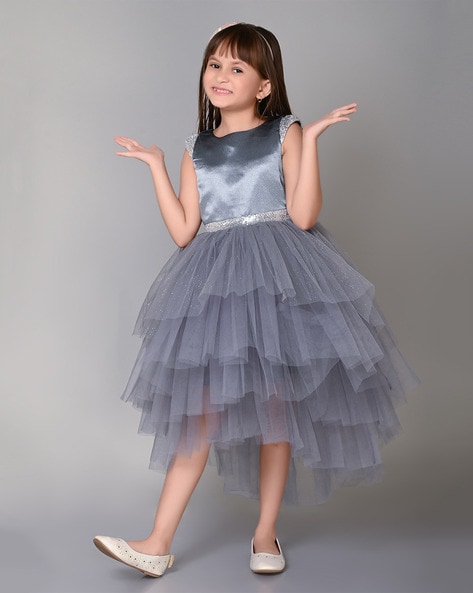 Girls grey hot sale dress