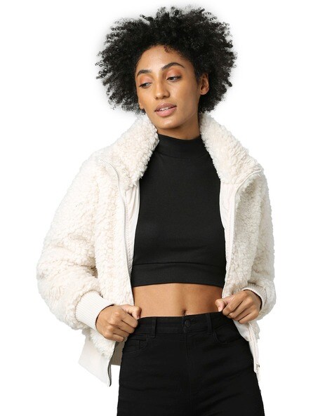 ONLY Women's Fur Jacket