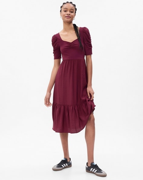 Gap on sale burgundy dress