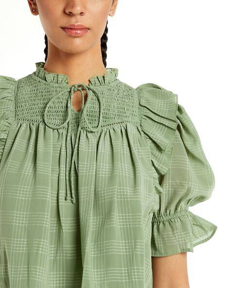Buy Mint Green Tops for Women by FOUNDRY Online | Ajio.com
