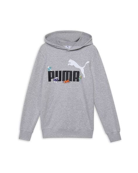 Buy Grey Sweatshirts Hoodie for Boys by PUMA Online Ajio