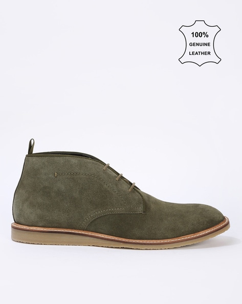 Olive suede cheap shoes