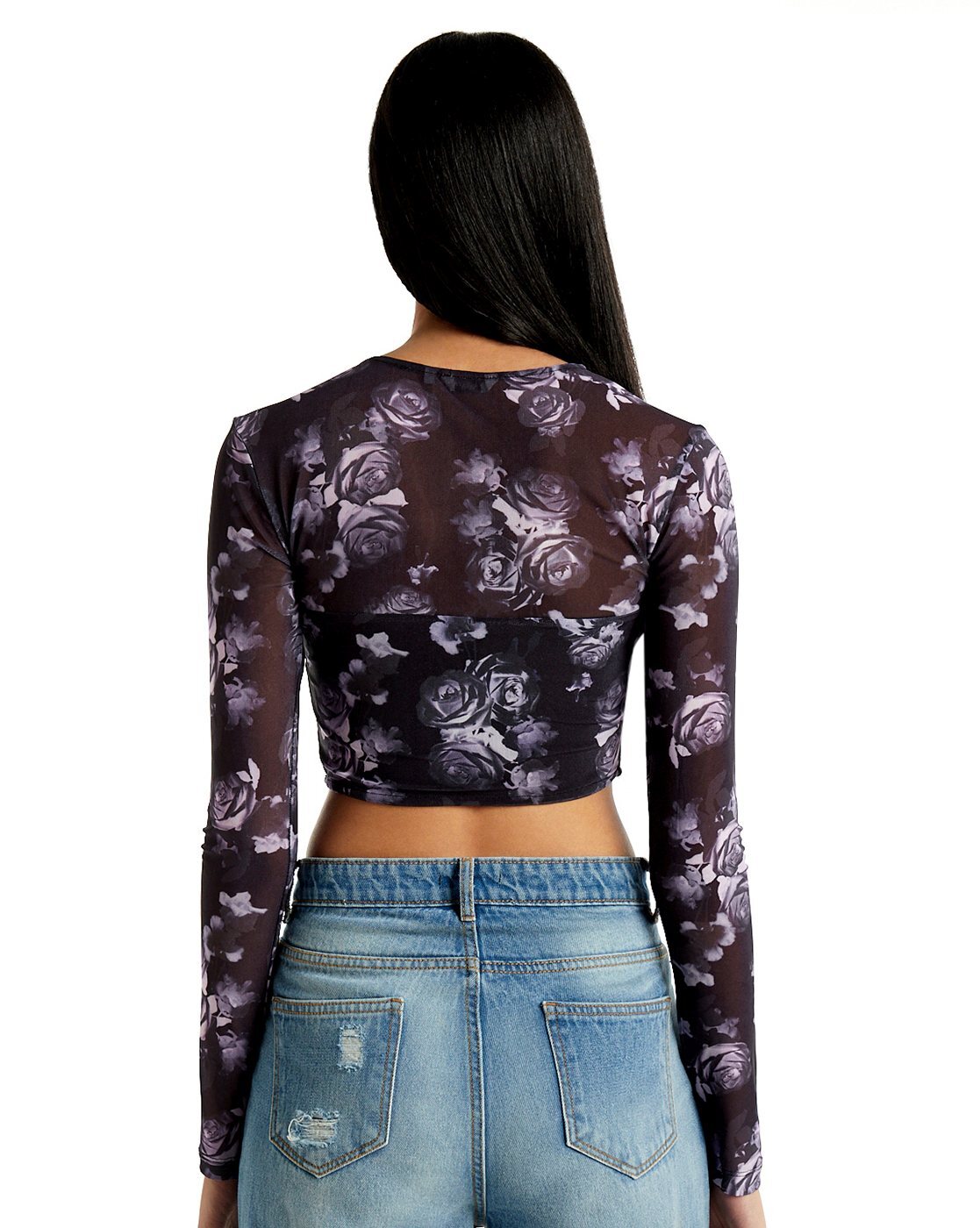 Floral Print Fitted Corset Top