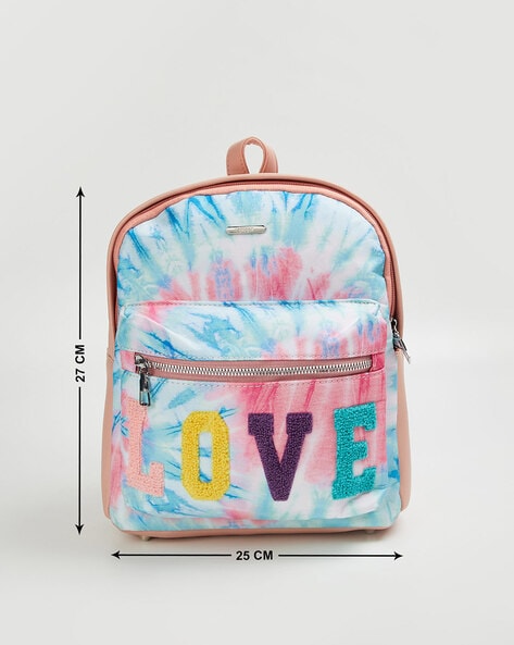 Pink tie cheap dye backpack