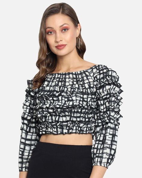 Trend Arrest Printed Crop Top