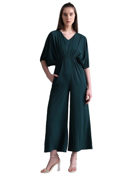 Zip-Front Jumpsuit with Insert Pockets