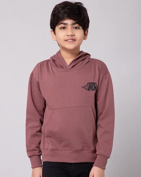 Buy Pink Sweatshirts Hoodie for Boys by ALAN JONES CLOTHING