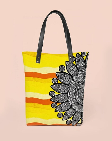 Buy Floral Printed Handmade Tote Bag - Fatfatiya