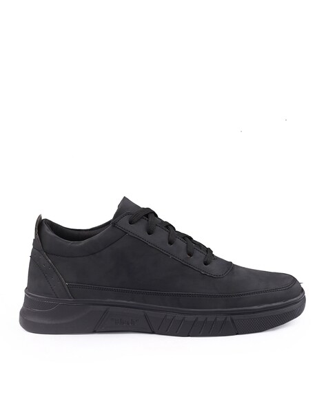 LUXURY Leather Sneakers - Black/White | ILYN