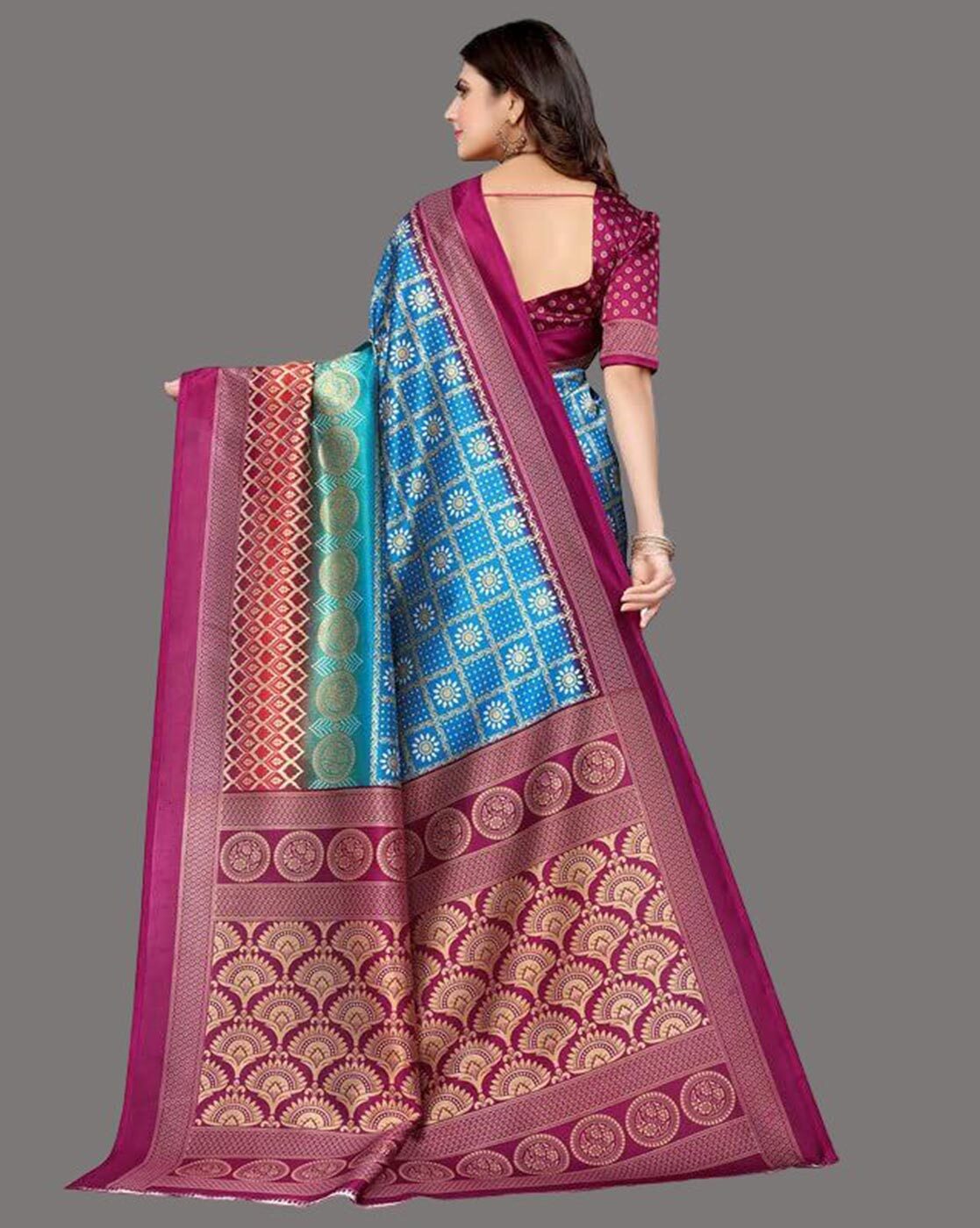 Buy Skiran's Woven Mekhela Chador Polyester Cream Sarees Online @ Best  Price In India | Flipkart.com