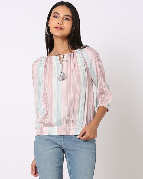 Striped Relaxed Fit Top